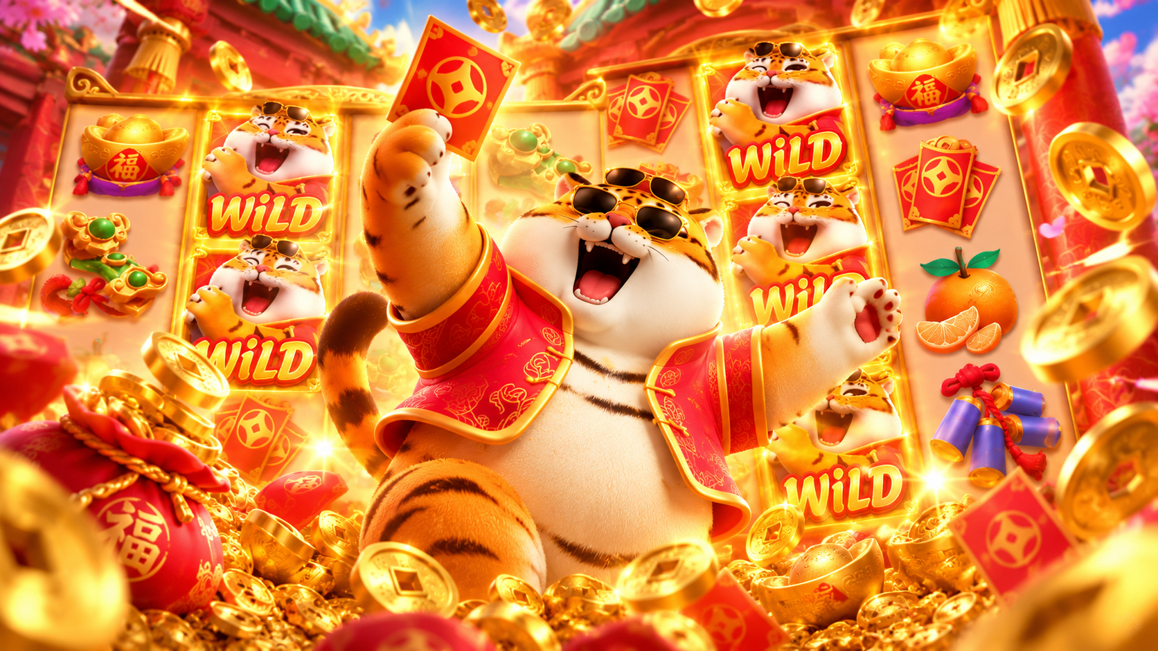 Fortune Tiger no celular e elementos do jogo